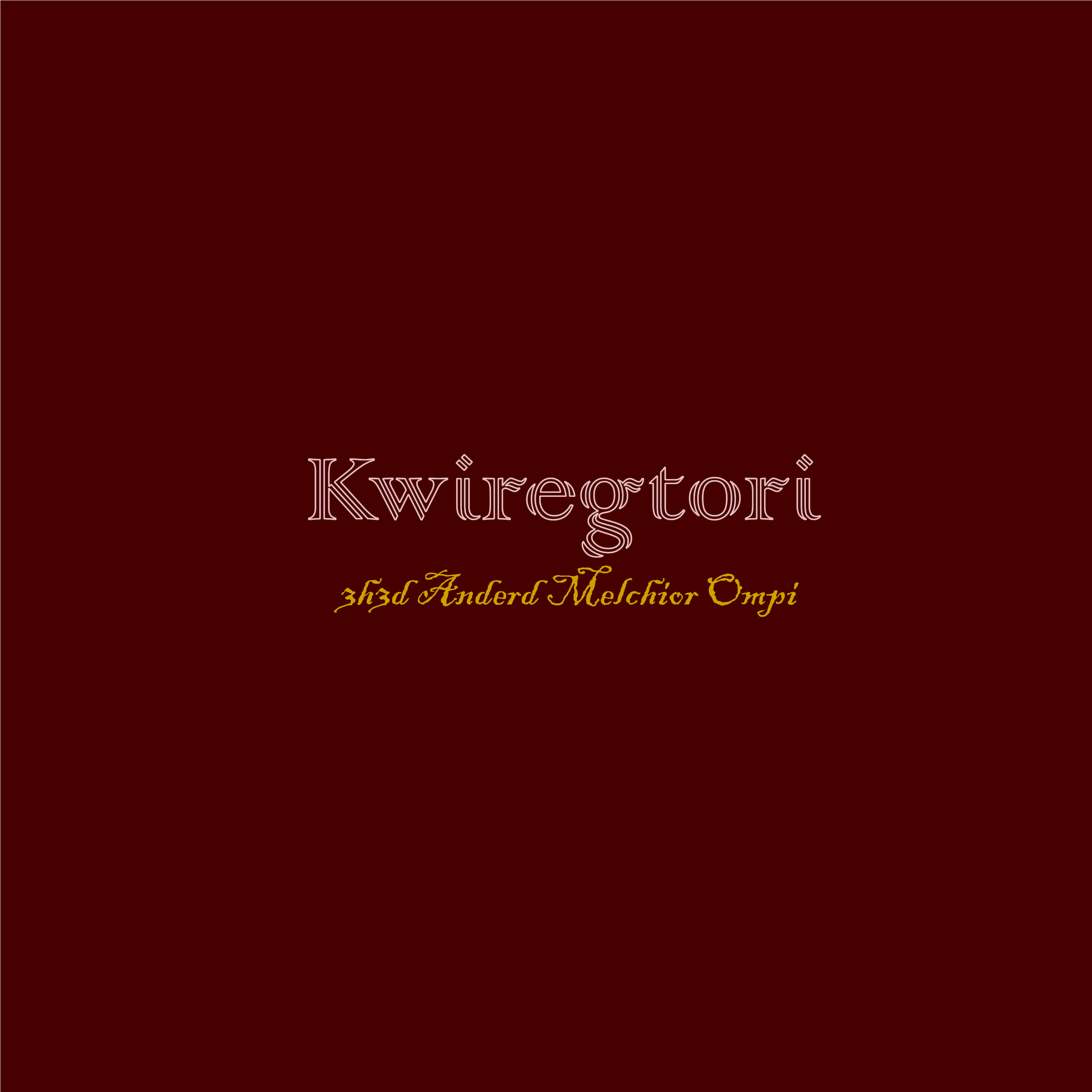 Kwiregtori Cover Art